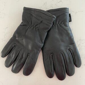 Men's Outdoor Leather Gloves with Thinsulate Supreme Insulation Black Sz L